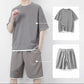 Men's Waffle Knit T-Shirt & Shorts Set 👕🩳 Cosy Texture, Cool Vibe – Your Go-To for Laid-Back Days ✨