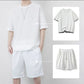 Men's Waffle Knit T-Shirt & Shorts Set 👕🩳 Cosy Texture, Cool Vibe – Your Go-To for Laid-Back Days ✨