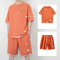Men's Waffle Knit T-Shirt & Shorts Set 👕🩳 Cosy Texture, Cool Vibe – Your Go-To for Laid-Back Days ✨