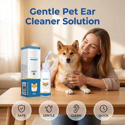 Gentle Pet Ear Cleaner Solution 🐾 Happy Ears, Happy Pet – A Gentle Clean for Healthy, Itch-Free Ears ✨