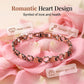 Elegant Heart-Linked Magnetic Bracelet 💖 Hearts That Click Together – A Beautiful, Easy-Fastening Symbol of Love ✨