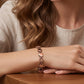 Elegant Heart-Linked Magnetic Bracelet 💖 Hearts That Click Together – A Beautiful, Easy-Fastening Symbol of Love ✨