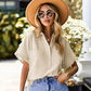Women's Cotton-Linen Short-Sleeve Shirt 👚 Light as a Summer Breeze, Cool as Linen Should Be ✨