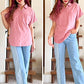 Women's Cotton-Linen Short-Sleeve Shirt 👚 Light as a Summer Breeze, Cool as Linen Should Be ✨