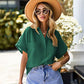 Women's Cotton-Linen Short-Sleeve Shirt 👚 Light as a Summer Breeze, Cool as Linen Should Be ✨