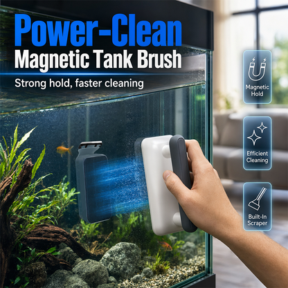 🔥 50% OFF NOW 🐠 Magnetic Aquarium Glass Cleaner – Double-Sided Floating Algae Scraper – Effortlessly Clean Inside & Outside Without Getting Your Hands Wet ✨