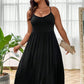 🌸 Women's Spaghetti Strap Empire Waist Maxi Dress | Flattering High Waistline, Flowy Silhouette & Effortless Summer Elegance