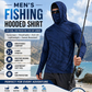 📢📢 50% OFF !! ⏰ Men's 5-Pack UV Protection Hooded Sun Shirts – Long Sleeve, Breathable & Built for Fishing, Hiking & Outdoor Work 🌊✨