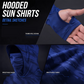 📢📢 50% OFF !! ⏰ Men's 5-Pack UV Protection Hooded Sun Shirts – Long Sleeve, Breathable & Built for Fishing, Hiking & Outdoor Work 🌊✨