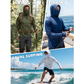 📢📢 50% OFF !! ⏰ Men's 5-Pack UV Protection Hooded Sun Shirts – Long Sleeve, Breathable & Built for Fishing, Hiking & Outdoor Work 🌊✨