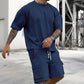 👕🩳 Men's Casual Short Sleeve T-Shirt & Shorts Set | Relaxed Fit, Breathable & Perfect for Summer Days & Holidays