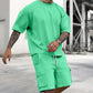 👕🩳 Men's Casual Short Sleeve T-Shirt & Shorts Set | Relaxed Fit, Breathable & Perfect for Summer Days & Holidays