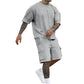 👕🩳 Men's Casual Short Sleeve T-Shirt & Shorts Set | Relaxed Fit, Breathable & Perfect for Summer Days & Holidays