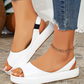 👡☀️ Summer Sale! Women's Sporty Platform Sandals – Comfortable Wedge Sole, Elastic Heel Strap & Non-Slip Outsole ✨