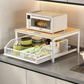 2-Tier Kitchen Microwave Stand with Slide-Out Storage Drawer 🏠 Double the Space, Half the Clutter – Your Kitchen's New Best Friend ✨