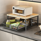 2-Tier Kitchen Microwave Stand with Slide-Out Storage Drawer 🏠 Double the Space, Half the Clutter – Your Kitchen's New Best Friend ✨