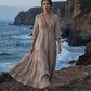Romantic Ruffle V-Neck Maxi Dress 🌸 Tiered Ruffles, Blooming Florals – A Feminine Dream in Motion ✨