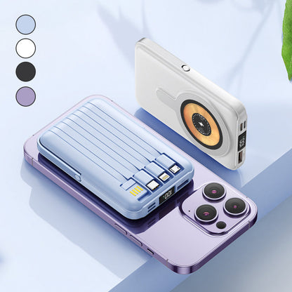 🧲 Snap, Stand & Charge – Magnetic Power Bank with Built-In Cable & Foldable Stand. 50% Off. UK Stock