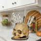 Creative Skull Resin Knife Holder 💀 A Bold Statement Piece That Keeps Your Blades Within Reach ✨