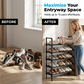 🛠️ Assemble in Minutes, No Screws Required – Sturdy Shoe Organiser with 6 Shelves. Free UK Delivery