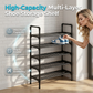 🛠️ Assemble in Minutes, No Screws Required – Sturdy Shoe Organiser with 6 Shelves. Free UK Delivery