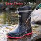 Unisex Mid-Calf Waterproof Rain Boots 🌧️ Splash Through Puddles, Stay Perfectly Dry – Your Wet-Weather Warriors ✨