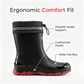 Unisex Mid-Calf Waterproof Rain Boots 🌧️ Splash Through Puddles, Stay Perfectly Dry – Your Wet-Weather Warriors ✨