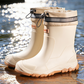 Unisex Mid-Calf Waterproof Rain Boots 🌧️ Splash Through Puddles, Stay Perfectly Dry – Your Wet-Weather Warriors ✨