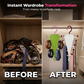V-Shaped Double-Sided Hanger Storage Rack 👔 Hang More, Clutter Less – A Clever Space-Saving Hero for Your Wardrobe ✨