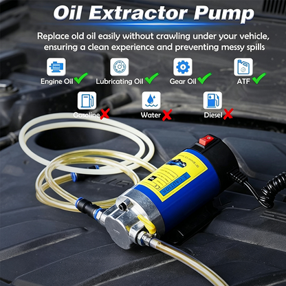 💧 Quick, Clean Fluid Extraction – Compact Oil Transfer Pump with Anti-Leak Seals. Half Price. Free UK Delivery