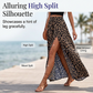 Women's Leopard Print High-Split Maxi Skirt 🐆 A Flash of Wild, a Flutter of Grace – Your Statement Piece Awaits ✨