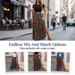 Women's Leopard Print High-Split Maxi Skirt 🐆 A Flash of Wild, a Flutter of Grace – Your Statement Piece Awaits ✨