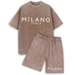Men's Casual T-Shirt & Shorts Set 👕🩳 A Laid-Back Look for Sun-Soaked Days ✨