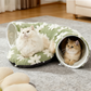 Washable Cat Tunnel Bed for Indoor Cats 🐱 Hide, Pounce, Snooze – One Cosy Cave for Every Mood ✨