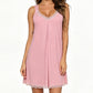 Women's Lace V-Neck Modal Nightdress 🌙 Delicate Lace, Dreamy Softness – Drift Off in Style ✨