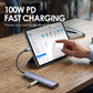 Portable 5-in-1 USB-C Hub with 4K HDMI Output 💻 One Port, Endless Possibilities – Your Laptop's New Best Friend ✨