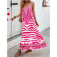 🌸 Limited Sale 50% OFF 🌸 Women's Animal Print Backless Halter Maxi Dress – Bold Print, Bare Back & Flowing Silhouette – Perfect for Sun-Soaked Days & Sultry Evenings ✨