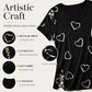 Plus Size Women's Heart Print T-Shirt 💞 A Sweet Heart, a Flattering Fit – Wear the Love, Feel the Comfort ✨