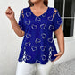 Plus Size Women's Heart Print T-Shirt 💞 A Sweet Heart, a Flattering Fit – Wear the Love, Feel the Comfort ✨