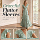🎉 2026 Sale — Over 29,000 Sold! 💞 Women's V-Neck Ruffled Chiffon Maxi Dress – Effortless Elegance 🌸✨