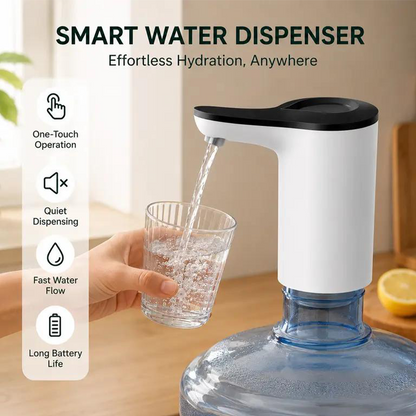 🚰 50% OFF! ⚡ Electric Water Dispenser Pump – A Handy Household Gadget for Universal Bottle Tops, Fast Pouring & Kitchen Convenience ✨