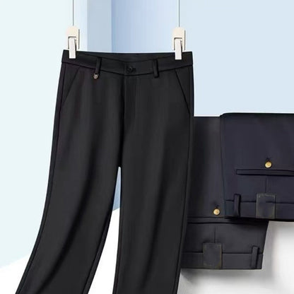 📢📢 50% OFF !! ⏰ Men's High-Stretch Straight-Leg Trousers – Flexible Fit, Sharp Silhouette & All-Day Comfort ✨