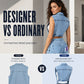🎉 50% OFF! 🧥 Women's Sleeveless High-Slit Denim Vest Dress – Patchwork Longline Jean Waistcoat – Effortlessly Edgy & Perfect for Layering ✨