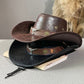 🎁 2026 New Arrivals 50% OFF 💥 Vintage Wide-Brim Cowboy Hat with Adjustable Strap – Timeless Western Style & Perfect Sun Protection 🌵✨