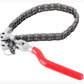🚗Adjustable Chain Oil Filter Wrench🔧60–195mm Range,Heavy Duty With Reinforced Chain For Vehicles💪