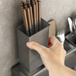 🍽️ 50% OFF! ✨ Multifunctional Kitchen Chopstick & Knife Holder – Zoned Storage, Hollowed Drainage, Premium Carbon Steel, Countertop Organizer 👨‍🍳