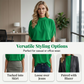 📢📢 50% OFF !! ⏰ Women's Elegant Mock Neck Top – Sleek Silhouette, Soft Fabric & Effortlessly Sophisticated ✨