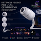 🌌 50% OFF NOW! 💫 USB Starry Sky Projection Lamp – 13 Interchangeable Film Discs & Flexible Neck, Bedroom Night Light ✨