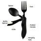 🎉🎉 Surprise 50% OFF! 🏕️ Must-Have for Outdoor Trips 🍴🥄 4-in-1 Outdoor Folding Multifunctional Cutlery Set – Compact, Portable & Perfect for Camping, Hiking & Picnics ✨