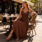 Women's Sleeveless Empire Waist Maxi Dress 🌸 Cinched High, Flowing Free – A Graceful Silhouette for Sun-Soaked Days ✨